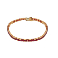 Pulsera Babila Milano Tennis in Oro rosa Rubino BBE1407RR1